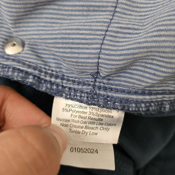 Peter Millar Pants Mens 33 Navy Signature Sateen Five Pocket Classic Fit Stretch - Picture 5 of 11